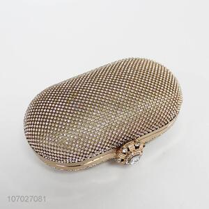 Attractive design women clear rhinestones clutch bag evening bag