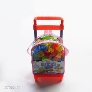 Fashion Trolley Backpack DIY Building Blocks Set