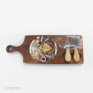 New Arrival Wooden Cheese Cutting Board With Knife Set