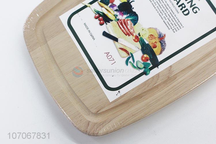 Wholesale Rubber Wood Serving Cutting Board With Handle