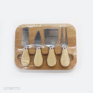 Popular Wooden Cutting Board With Cheese Knife Set