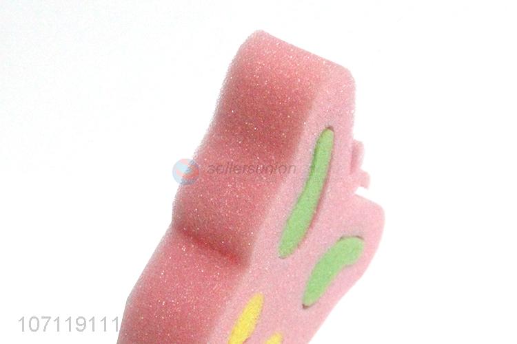 Attractive design soft butterfly shape baby bath sponge shower sponge