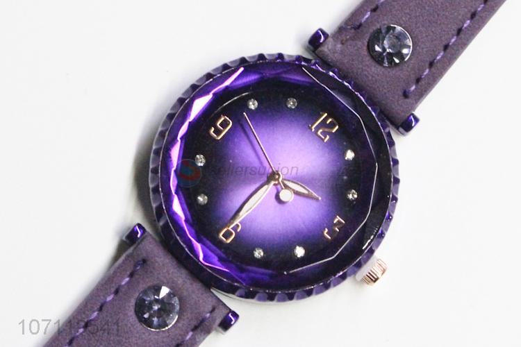 Popular Dreamy Purple Wrist Watch Fashion Ladies Watch