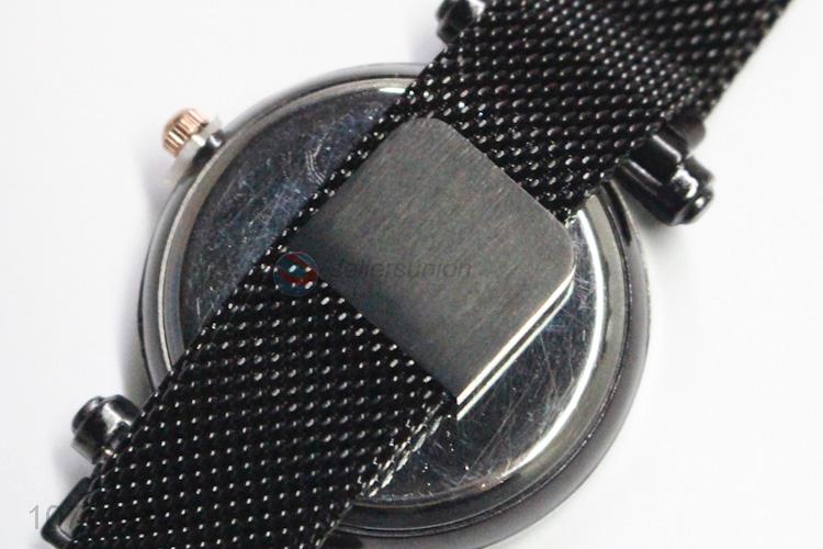 Custom Stainless Steel Mesh Band Ladies Wrist Watch