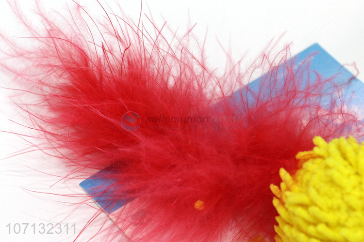 Wholesale Price Handmade Soft Mouse Feather Pet Cat Toy