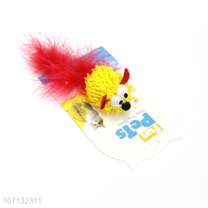 Wholesale Price Handmade Soft Mouse Feather Pet Cat Toy