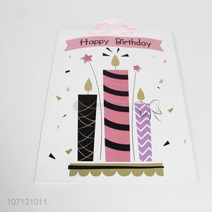 Wholesale Custom Happy Birthday Gift Bag With Ribbon Handle