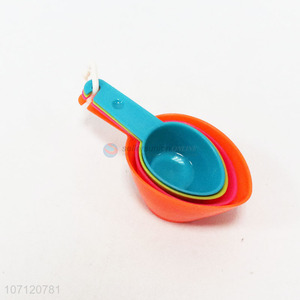 High Quality 4PCS Multi Color PP Material Plastic Measuring Spoon