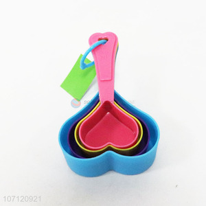 Wholesale heart shaped measuring spoon multi function plastic measuring spoon