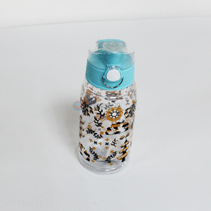 High sales trendy printing large capacity leakproof plastic water bottle