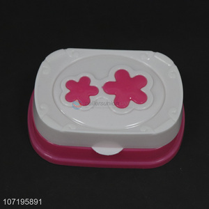 Good quality cheap bathroom products drain soap box plastic soap dish