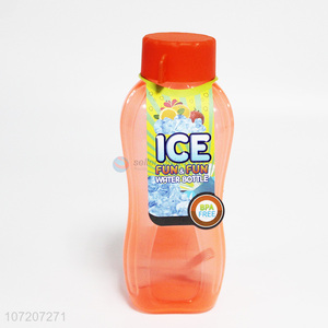 Hot selling portable bpa free plastic ice water bottle space bottle