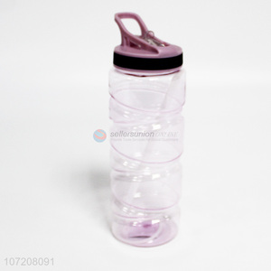 Low price bpa free plastic water bottle drinking bottle with straw