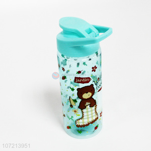 Bottom price cartoon pattern 600ml plastic water bottle