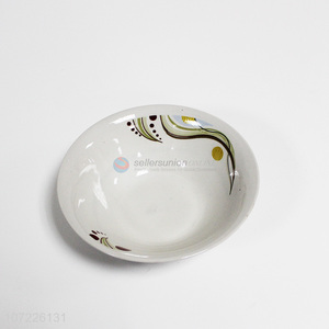 High quality round decal ceramic bowl household ceramic bowls