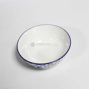 Wholesale classic round decal ceramic bowl porcelain tableware