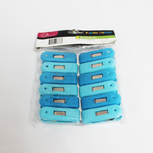 Premium quality 12 pieces plastic clothes pegs laundry accessories