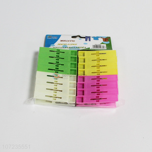 Bottom Price 16 Pieces Multicolor Clothes Pegs Plastic Clothespin