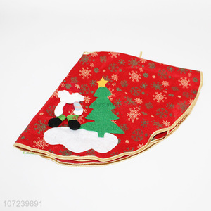 New creative red tree skirt Christmas tree decoration