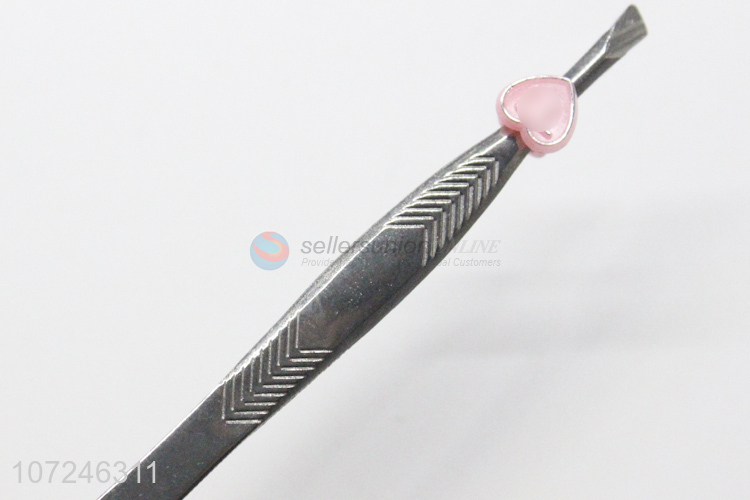 Custom Peach Heart Design Eyebrow Clip Eyebrow Tweezers