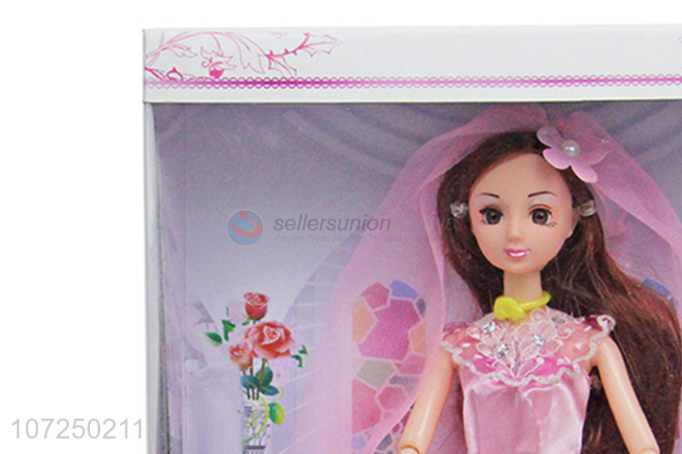 China OEM 12joints 3D eyeball wedding dress doll best presents