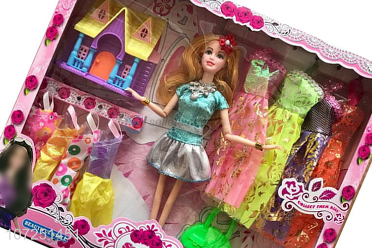 Popular Girls Dress Up Toy Fashion Doll