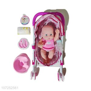 Wholesale 15 Inch Dolls Toys With Stroller Baby Dolls Baby Doll Walkers