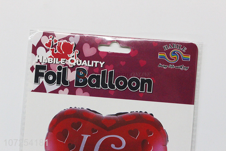 Promotional cheap decorative heart helium balloon foil balloons party supplies