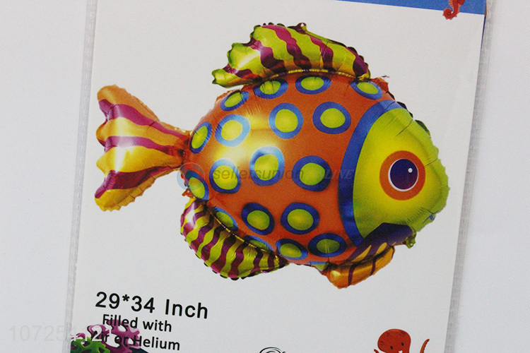 China OEM decorative tropical fish helium balloon foil balloons party supplies