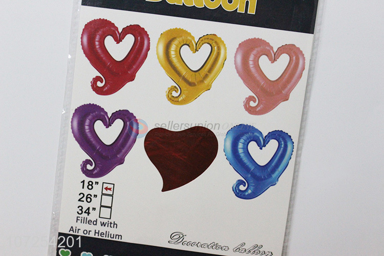 Factory direct sale hollow heart foil balloon for birthday party decoration