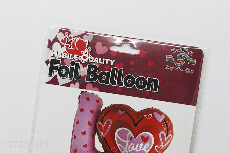 Most popular creative heart foil balloon for wedding party decoration