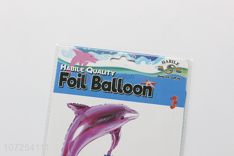 Excellent quality dolphin foil balloon for kids birthday party decoration