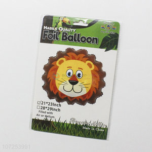 Latest style kids toys cartoon lion shape aluminum foil balloon