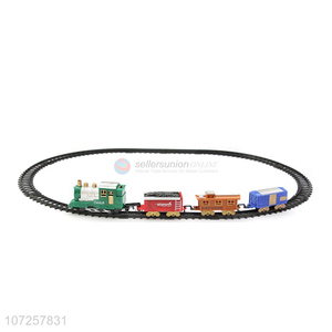 Factory price track train toy slot toy plastic rail train set