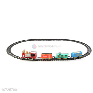 Wholesale custom electric battery operated mini plastic smoke train set