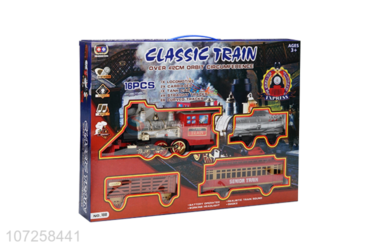 Hot sale children electric battery operated rail train track toys