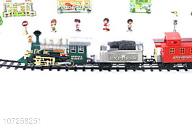 Promotional items kids toys battery operated train set with track