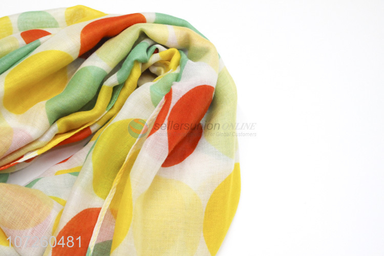 Custom Dot Pattern Long Scarf Ladies Summer Scarves