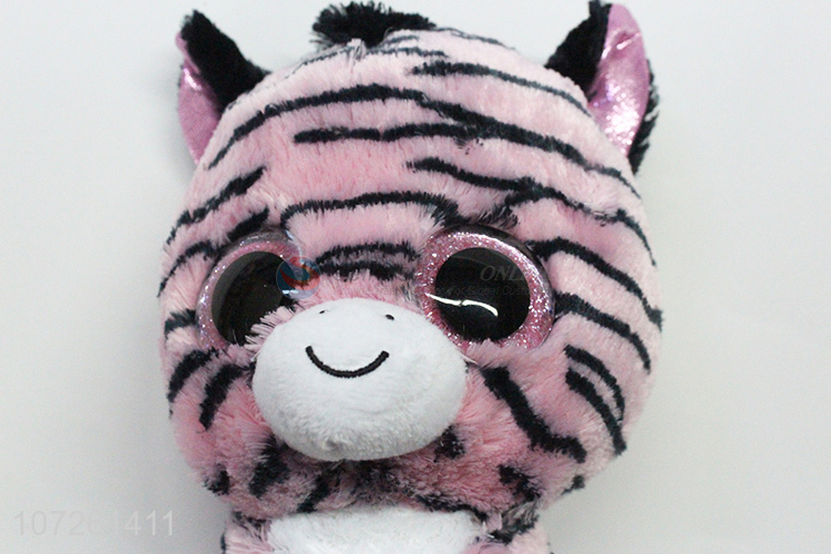 Latest arrival handmade plush zebra toy cartoon animal toy