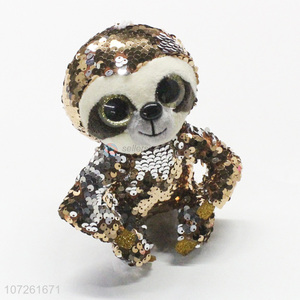 New products small stuffed animals toys sequin plush sloth toy