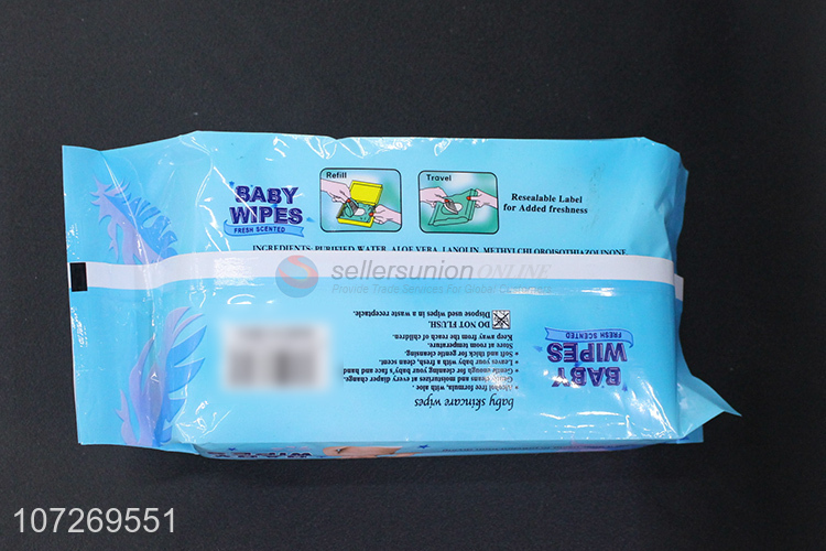 Wholesale 80Pcs Soft Fresh Scented Baby Cleaning Wipes