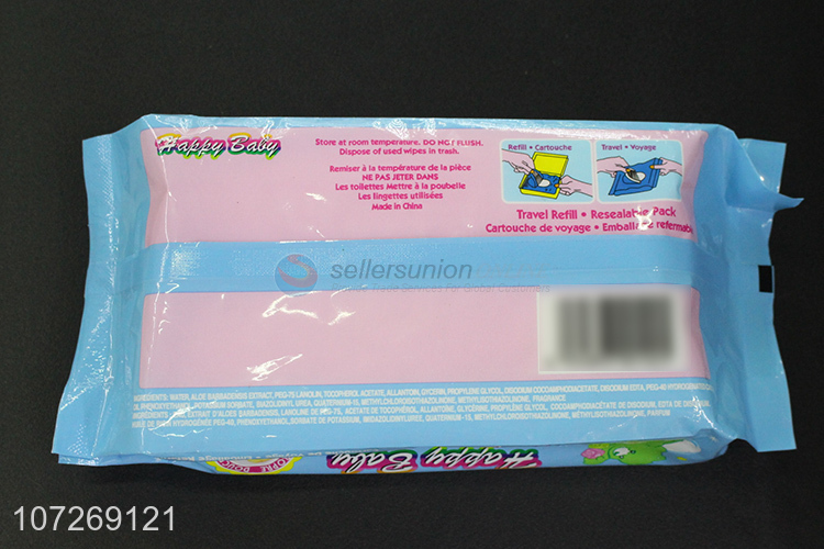 Unique Design Cute Cartoon Soft Cleaning Wipes 80Pcs Baby Wipes