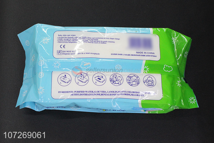 New 80Pcs Soft And Thick Fresh Scented Baby Cleaning Wipes