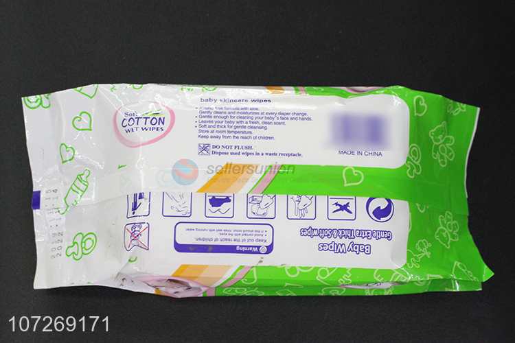 Premium Quality Pure Soft Cleaning Wipes 80Pcs Baby Wipes