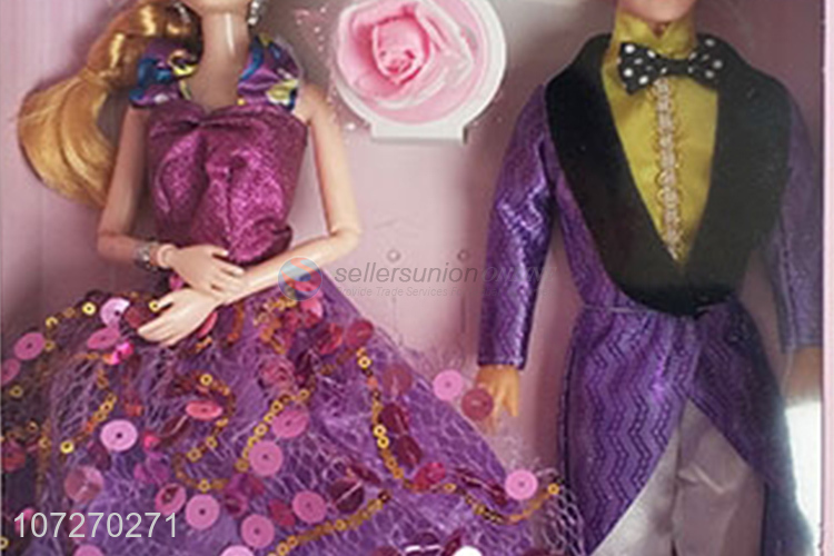Promotional products 11.5 inch wedding couple doll set fashion dolls for kids