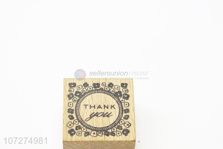 Wholesale cheap wooden stamp for diy greeting card