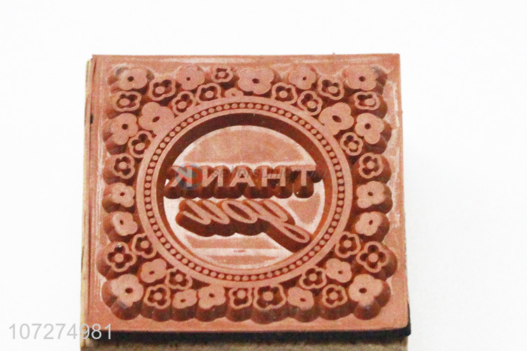 Wholesale cheap wooden stamp for diy greeting card