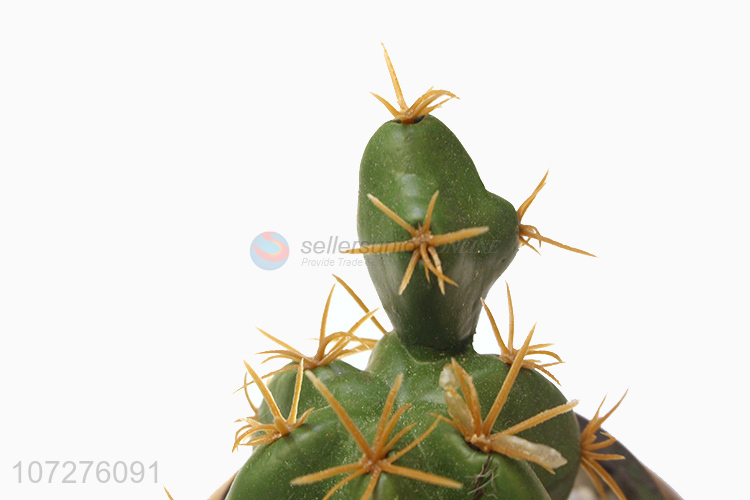 New style mini artificial cactus bonsai for office decoration