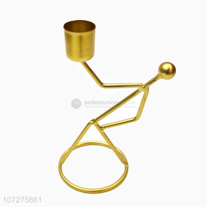 Premium products gold geometric candlestick metal candle holder indoor decoration