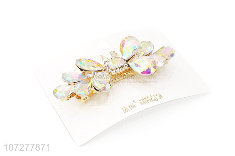 Wholesale Colorful Rhinestone Hair Clip For Women